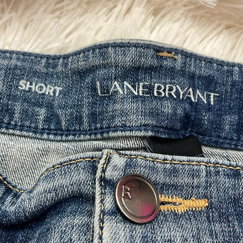 Lane Bryant Blue Denim Shorts - Picture 4 of 5